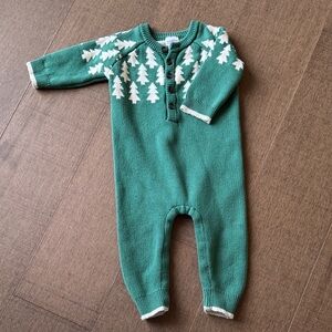 Green Knitted 18-24 Month Onesie